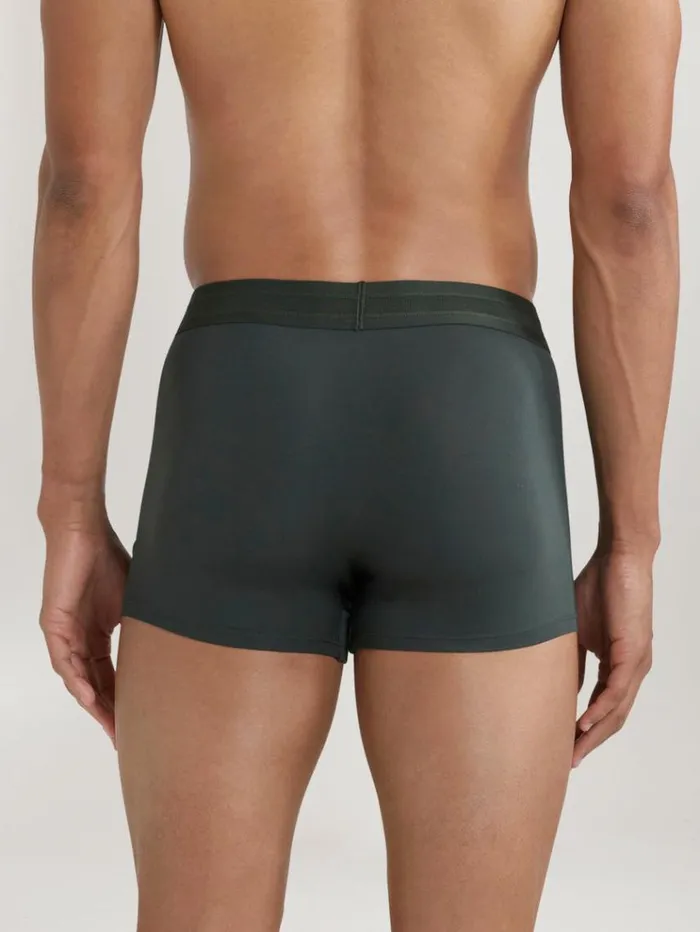 REISS Socks and Underwear Men CH Studios Boxer Trunks With TENCEL Fibers Pine Green