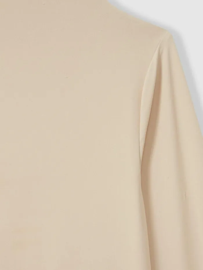 REISS Tops Women Seamless Funnel Neck Thong Bodysuit Neutral