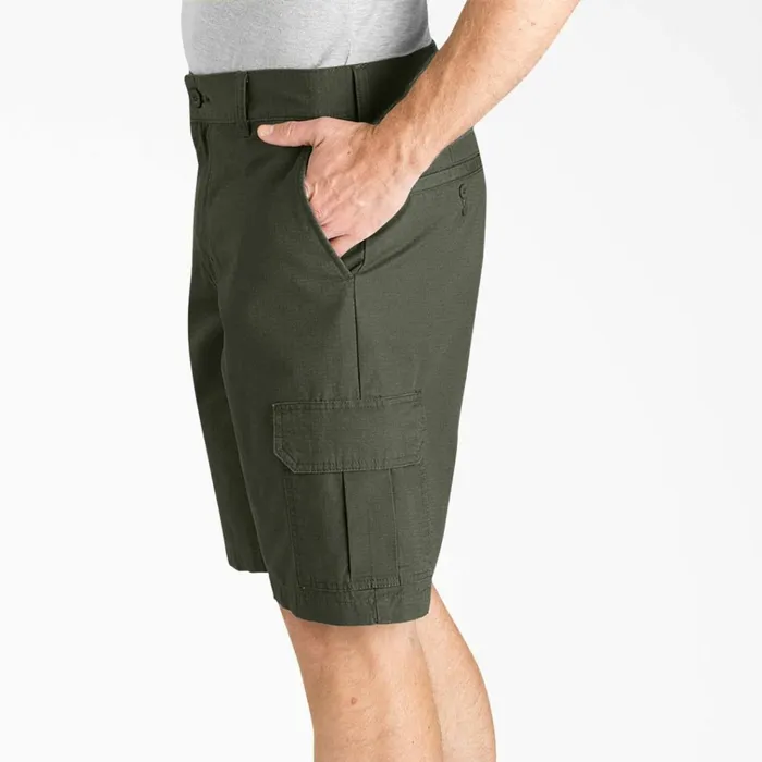Relaxed Fit Ripstop Cargo Shorts 11034 Rinsed Moss Green Rinsed Moss Green rms Men Dickies Cargo