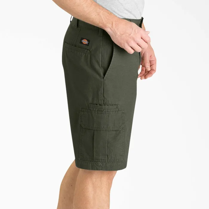 Relaxed Fit Ripstop Cargo Shorts 11034 Rinsed Moss Green Rinsed Moss Green rms Men Dickies Cargo