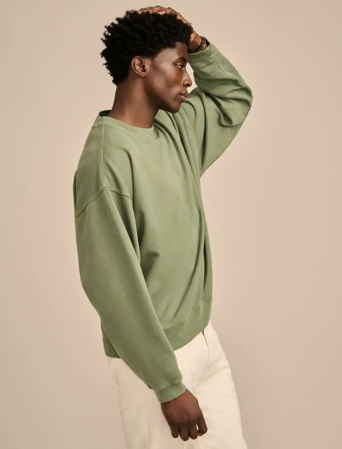 Relaxed Fleece Crew Laurel Wreath Men Lucky Brand Activewear