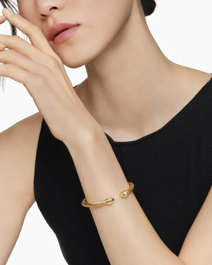 Renaissance Cablespira Bracelet In 18K Yellow Gold 5mm Women David Yurman Cuff