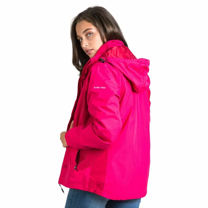 Rewarding 3 In 1 Waterproof Jacket Raspberry Women Trespass 3 In 1 Jackets