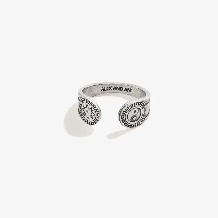Rings Women Alex And Ani Balance Yin Yang Ring Wrap Rafaelian Silver