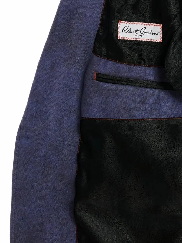 Robert Graham Blazers Men Lubrano Velour Blazer Plum