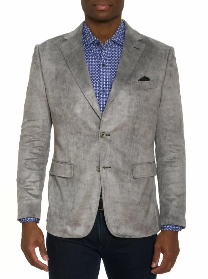 Robert Graham Blazers Men Lubrano Velour Blazer Plum