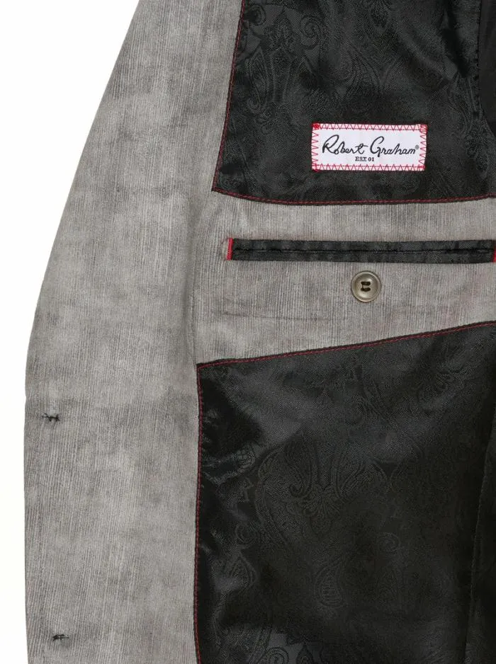 Robert Graham Blazers Men Lubrano Velour Blazer Plum