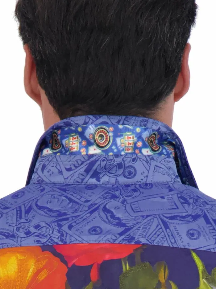 Robert Graham Button Down Shirts Men Limited Edition Bankroll Long Sleeve Button Down Shirt Multi