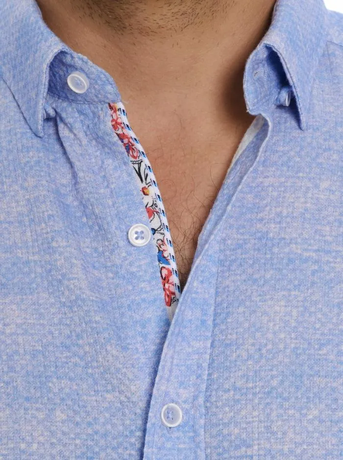 Robert Graham Button Down Shirts Men Reid Short Sleeve Button Down Shirt White
