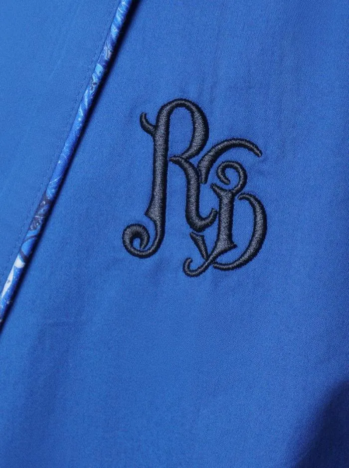 Robert Graham Pajamas and Underwear Men Printed Drink Robe Navy