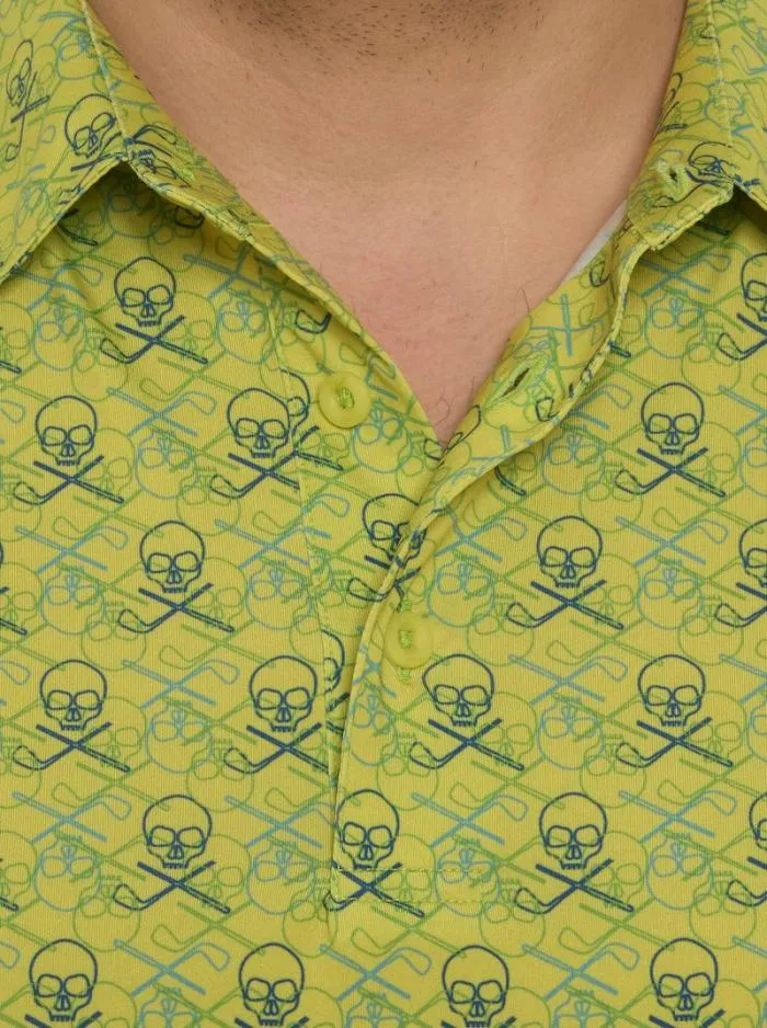 Robert Graham Polos and TShirts Men Iron Skull Performance Polo Navy