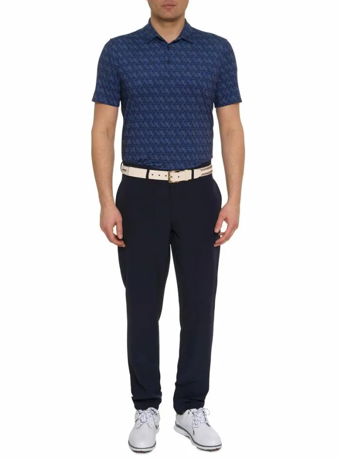 Robert Graham Polos and TShirts Men Iron Skull Performance Polo Navy