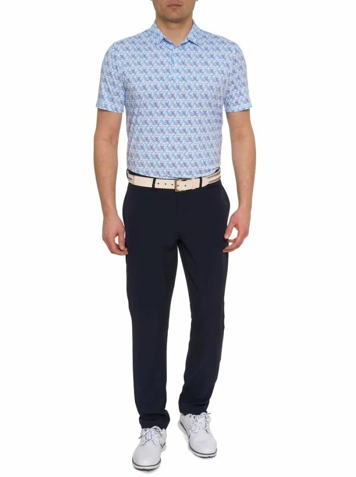 Robert Graham Polos and TShirts Men Iron Skull Performance Polo Navy