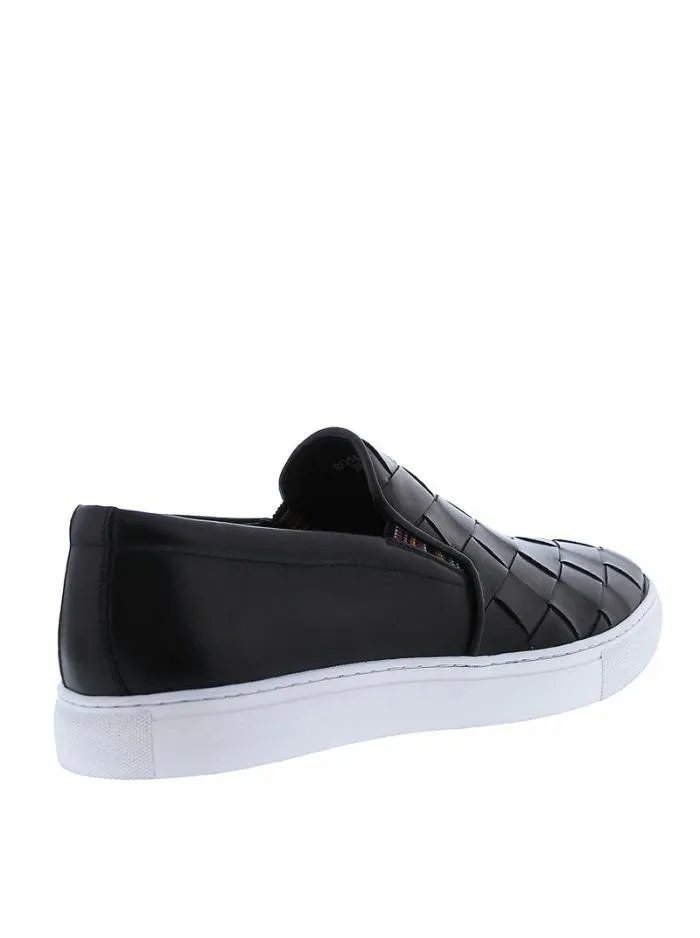 Robert Graham Shoes Men Erosion Slip On Sneaker Black