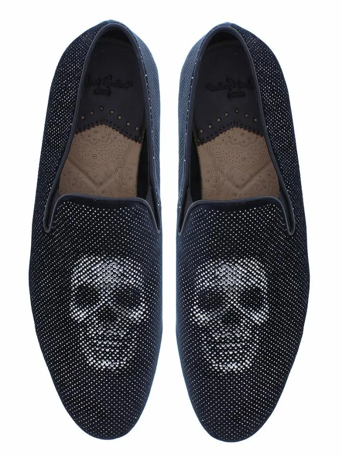 Robert Graham Shoes Men Roxberry Smoking Slipper Black