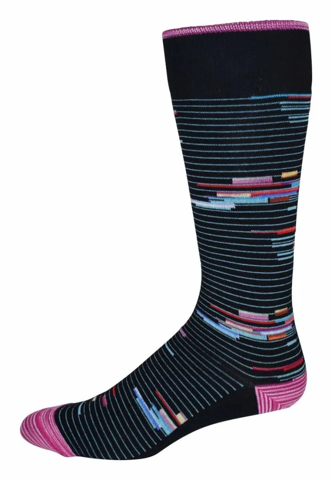 Robert Graham Socks Men Shipping Line Sock Navy