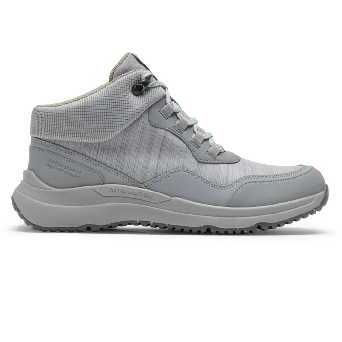 Rockport Boots and Booties Women Total Motion Trail Waterproof AllWeather Hiker Boot Grey Textile Wp Eco