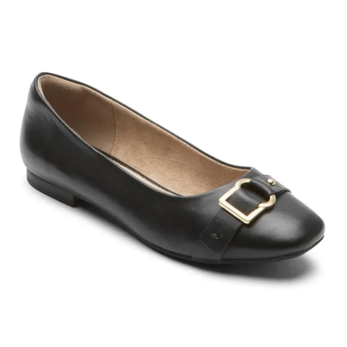 Rockport Flats Women Zoie Ring Ballet Flat Black