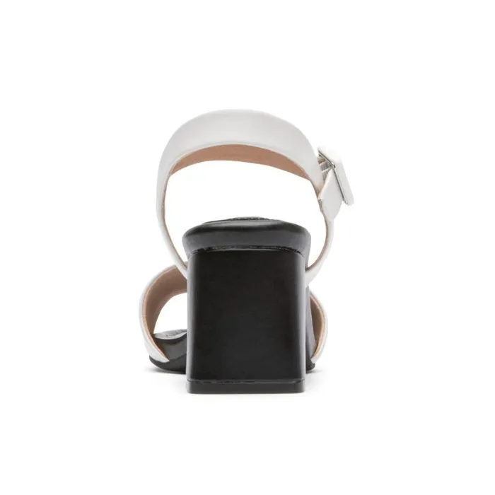 Rockport Heels Women Farrah 2Strap Heel Whiteblack