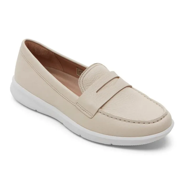 Rockport Loafers Women Ayva Washable Penny Loafer Vanilla