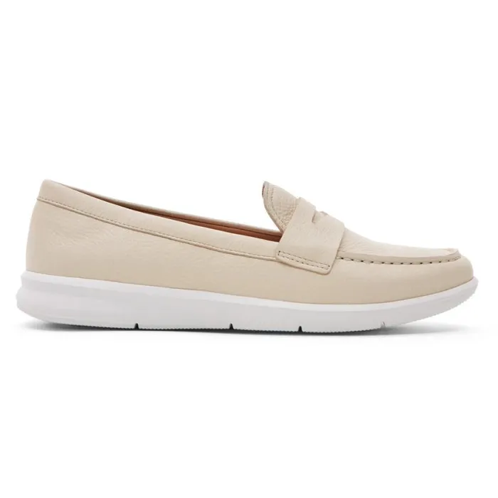 Rockport Loafers Women Ayva Washable Penny Loafer Vanilla