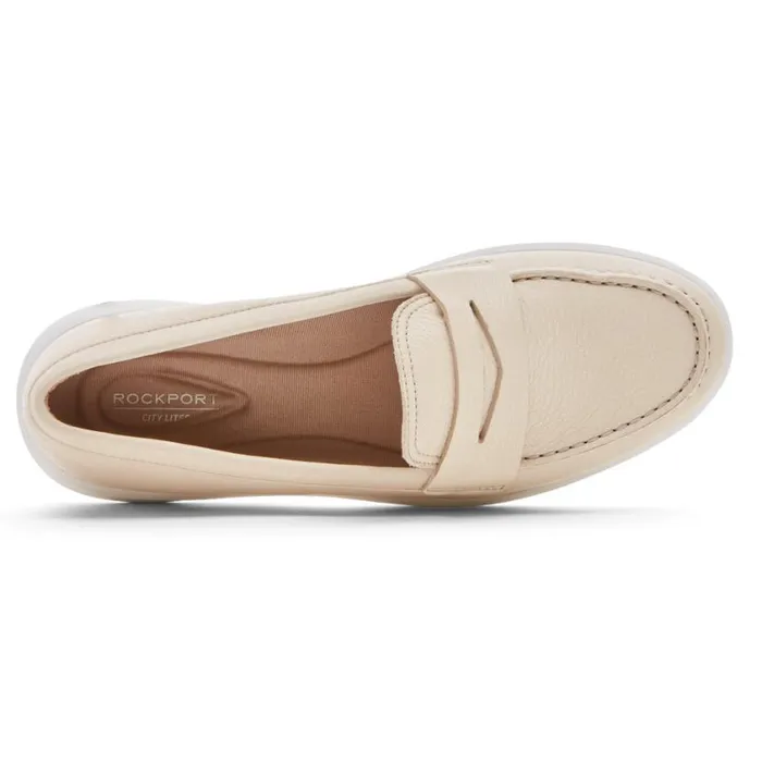 Rockport Loafers Women Ayva Washable Penny Loafer Vanilla