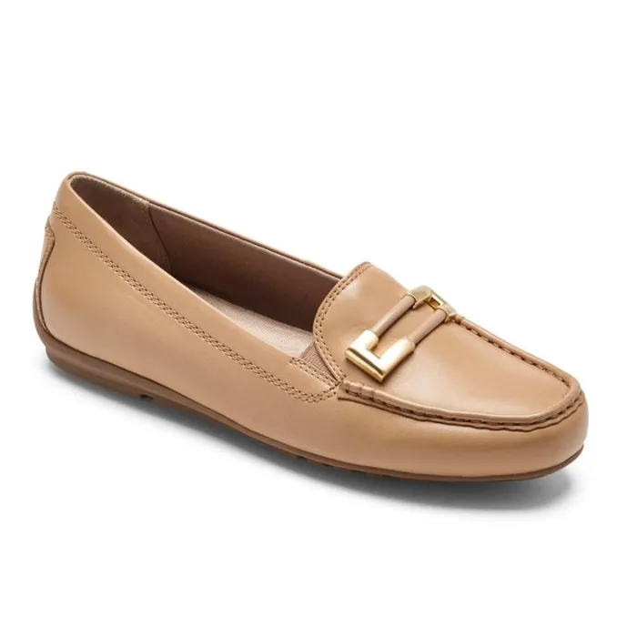 Rockport Loafers Women Total Motion Driver Ornament Loafer Macadamia