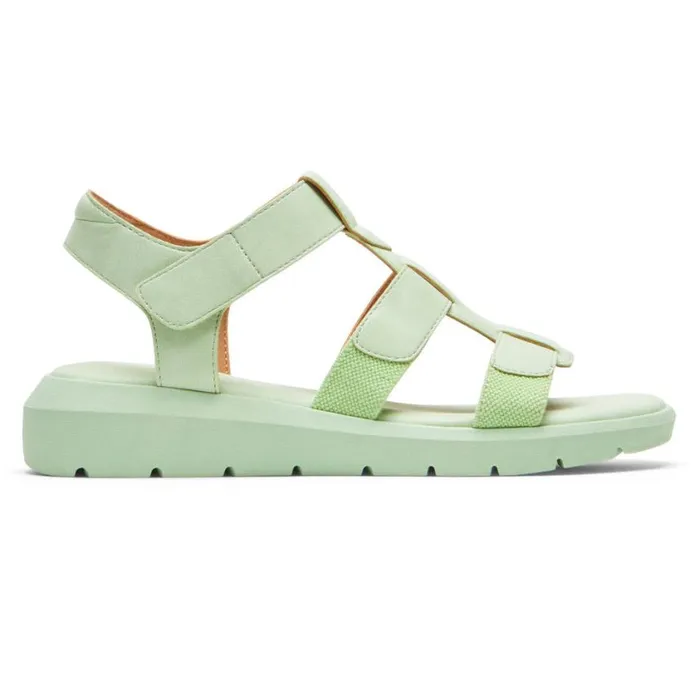 Rockport Sandals and Wedges Women Abbie TStrap Sandal Celery