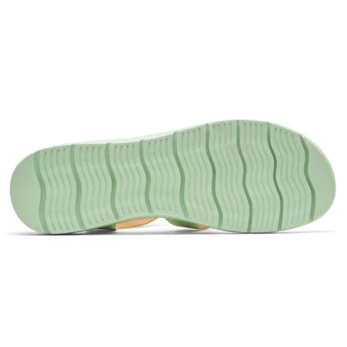 Rockport Sandals and Wedges Women Abbie TStrap Sandal Celery