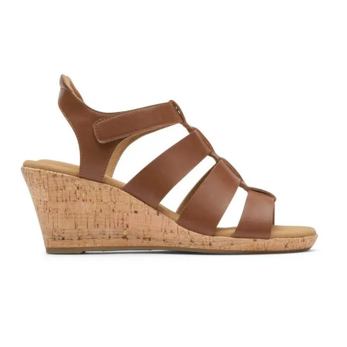 Rockport Sandals and Wedges Women Briah New Gladiator Sandal Tan