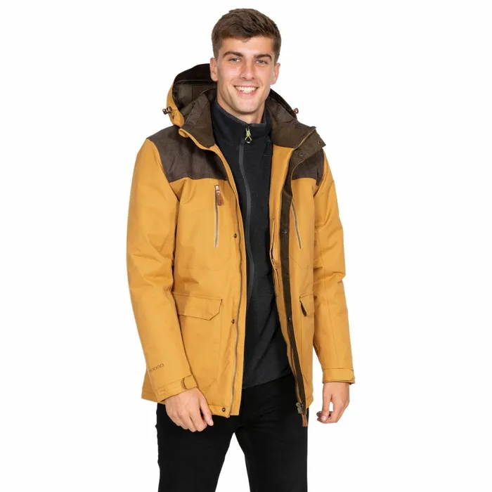 Rockwell DLX Breathable Waterproof Jacket Sandstone Men Trespass Parka Jackets Rockwell DLX Breathable Waterproof Jacket Sandstone Men Trespass Parka Jackets