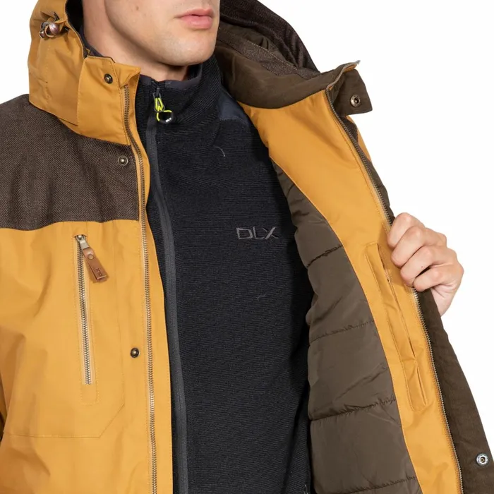 Rockwell DLX Breathable Waterproof Jacket Sandstone Men Trespass Parka Jackets Rockwell DLX Breathable Waterproof Jacket Sandstone Men Trespass Parka Jackets
