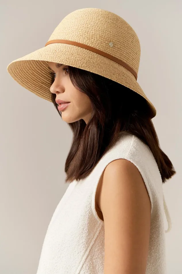 Round Crown Hats Helen Kaminski Besa 9 Naturaltan