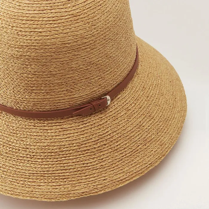 Round Crown Hats Helen Kaminski Besa 9 Naturaltan