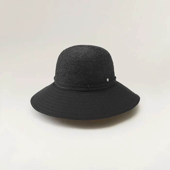 Round Crown Hats Helen Kaminski Kalola Charcoalblack