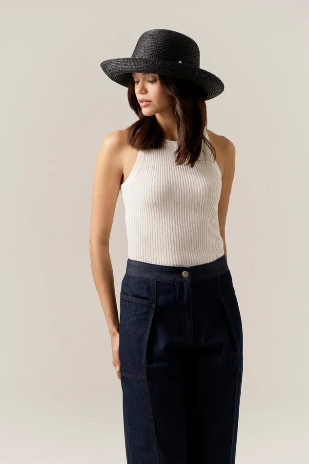 Round Crown Hats Helen Kaminski Prima 10 Charcoal