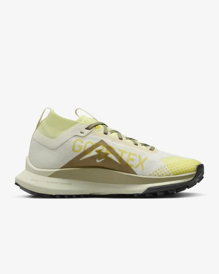 Running Women Nike Pegasus Trail 4 GORETEX Pale Ivoryluminous Greenhigh Voltageneutral Olive