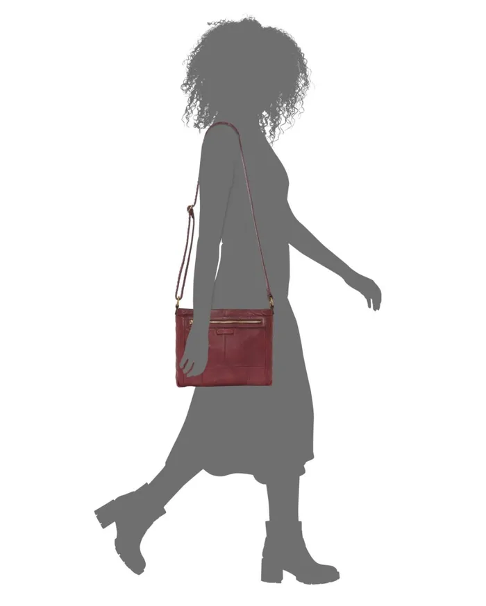 Ryla Crossbody Dark Red Women Lucky Brand Handbags