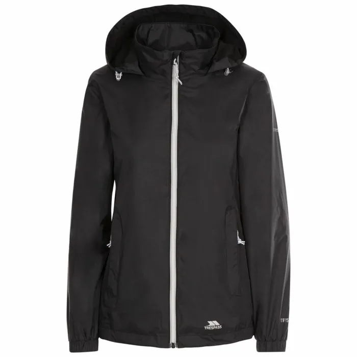 Sabrina Waterproof Jacket Black Women Trespass Waterproof Jackets