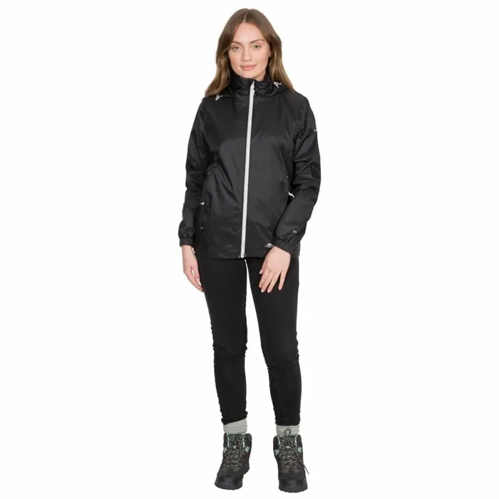 Sabrina Waterproof Jacket Black Women Trespass Waterproof Jackets