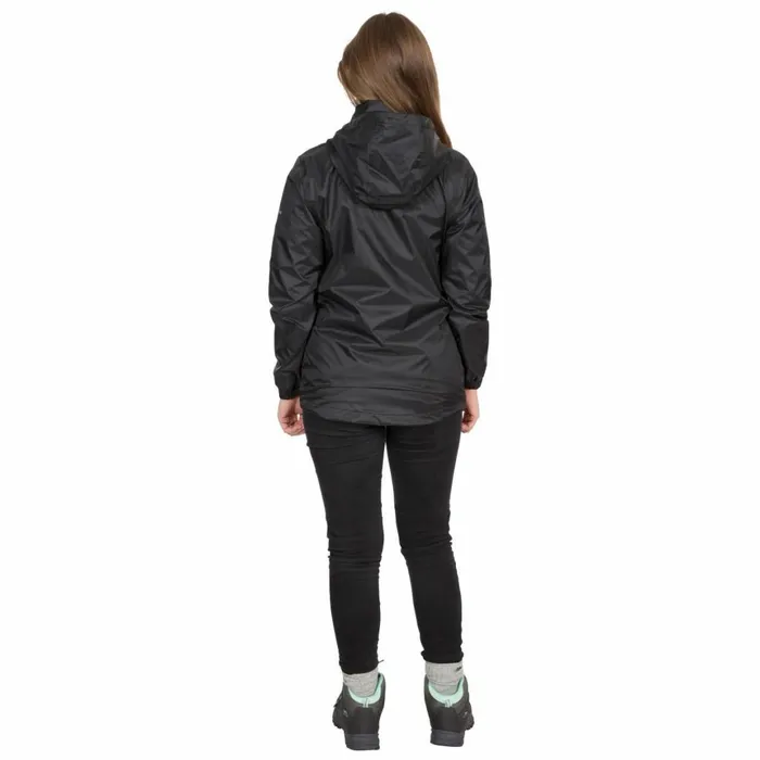 Sabrina Waterproof Jacket Black Women Trespass Waterproof Jackets