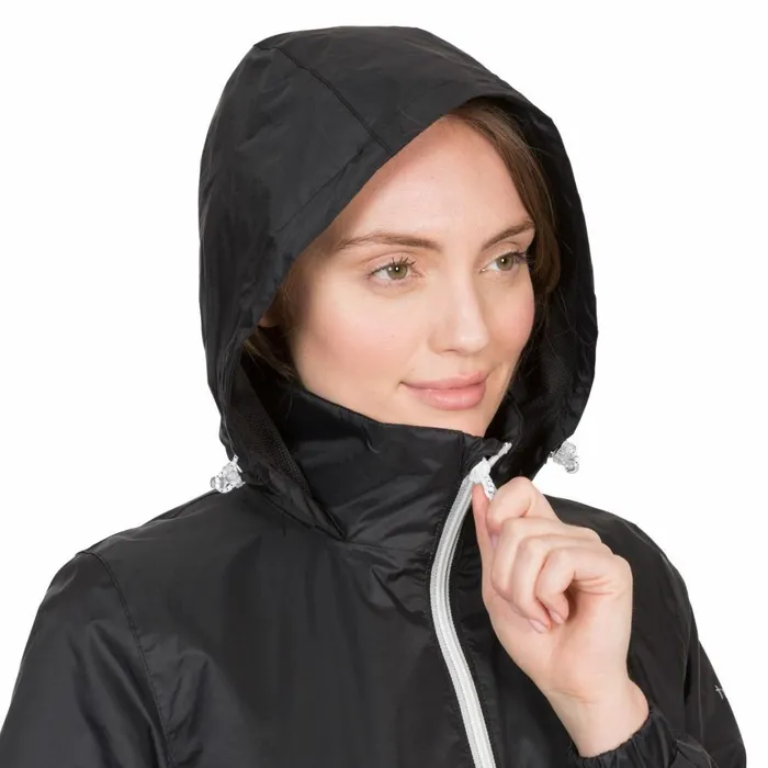Sabrina Waterproof Jacket Black Women Trespass Waterproof Jackets