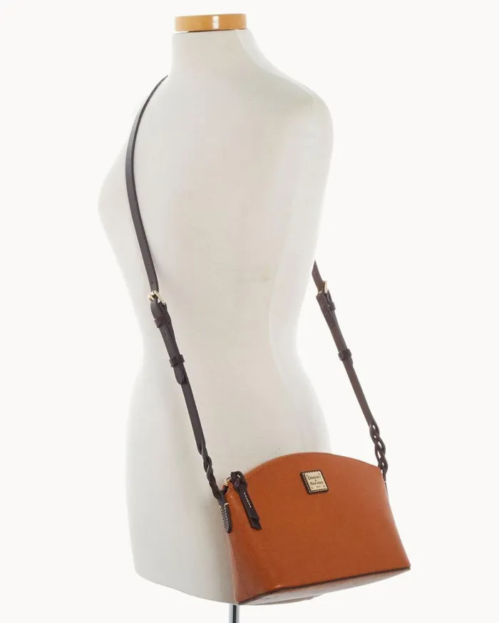 Saffiano Penny Crossbody Natural Women Dooney and Bourke Crossbodies Saffiano Penny Crossbody Natural Women Dooney and Bourke Crossbodies