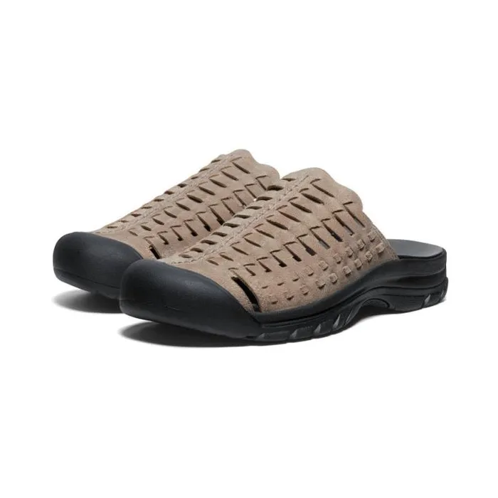 San Juan II Taupe GrayBlack Leather Sandal Men KEEN SlipOns San Juan II Taupe GrayBlack Leather Sandal Men KEEN SlipOns