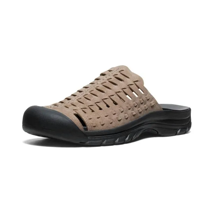 San Juan II Taupe GrayBlack Leather Sandal Men KEEN SlipOns San Juan II Taupe GrayBlack Leather Sandal Men KEEN SlipOns