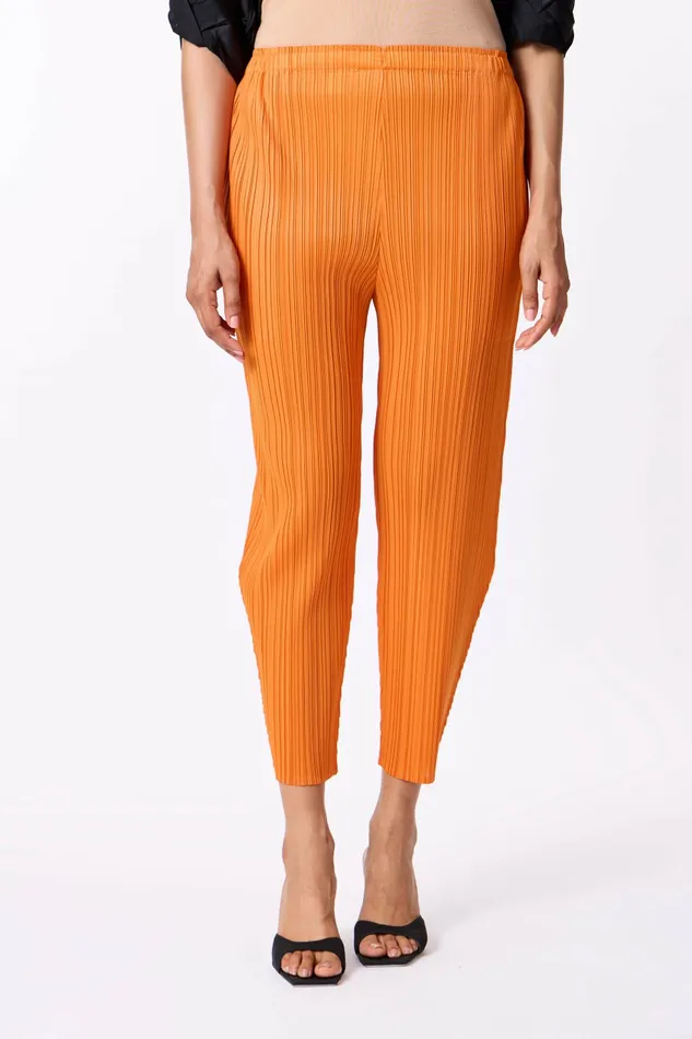 Scarlet Sage Bottoms Pleated Chino Pant 8211 Orange 8211 Women