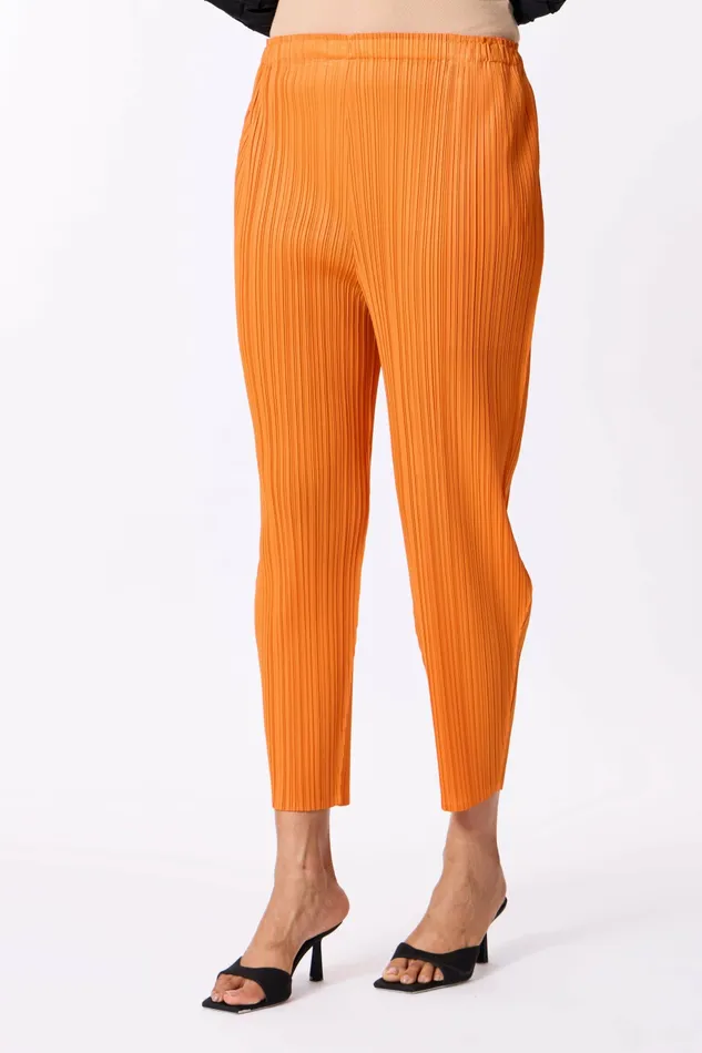 Scarlet Sage Bottoms Pleated Chino Pant 8211 Orange 8211 Women