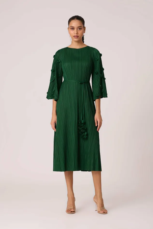 Scarlet Sage Dresses Annette Dress 8211 Dark Green 8211 Women
