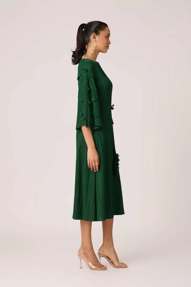 Scarlet Sage Dresses Annette Dress 8211 Dark Green 8211 Women
