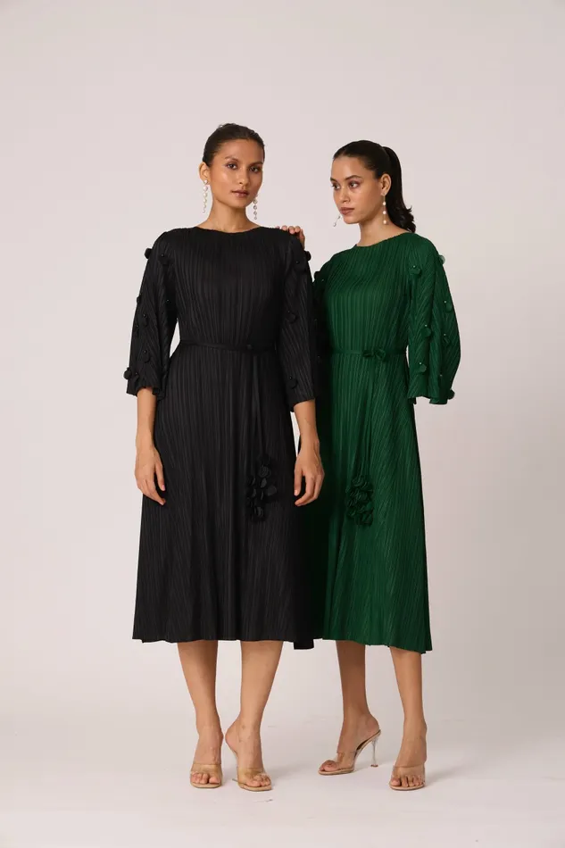 Scarlet Sage Dresses Annette Dress 8211 Dark Green 8211 Women